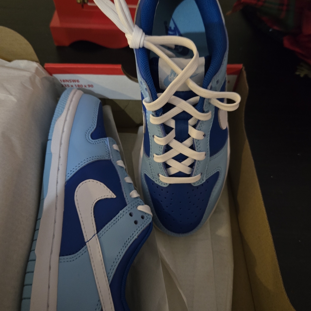 Nike Kids Blue and White Sneakers